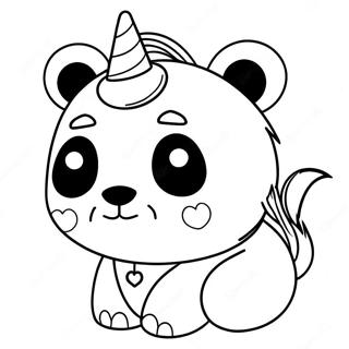 Pagina Da Colorare Del Panda Unicorno 26552-24300