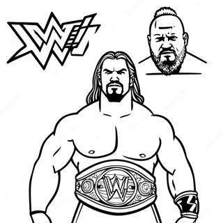 Pagina Da Colorare Della Wwe 26622-24356