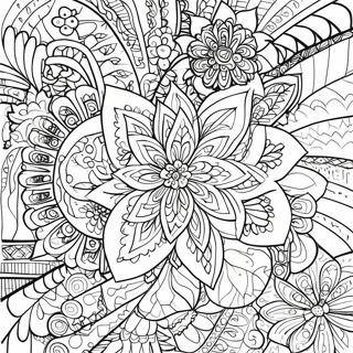 Pagina Da Colorare Di Un Mandala Floreale Intricato 26793-24494