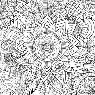 Pagina Da Colorare Di Un Mandala Floreale Intricato 26793-24496