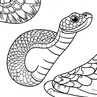 Pagina Da Colorare Di Un Serpente A Sonagli Realistico 26813-24512