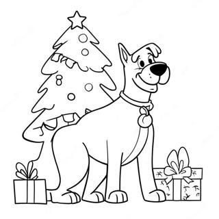 Pagina Da Colorare Di Scooby Doo A Natale 26832-24523