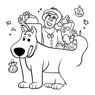 Pagina Da Colorare Di Scooby Doo A Natale 26832-24524