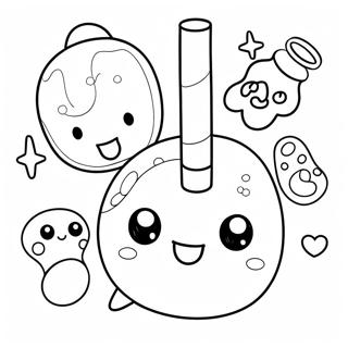 Pagina Da Colorare Dei Simpatici Personaggi Tamagotchi 26883-24566