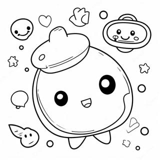 Pagina Da Colorare Dei Simpatici Personaggi Tamagotchi 26883-24568