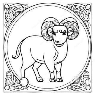 Pagina Da Colorare Segno Zodiacale Ariete 26962-24628