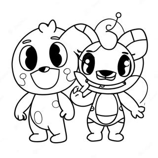 Pagina Da Colorare Dei Personaggi Chibi Sole E Luna Fnaf 27013-24669