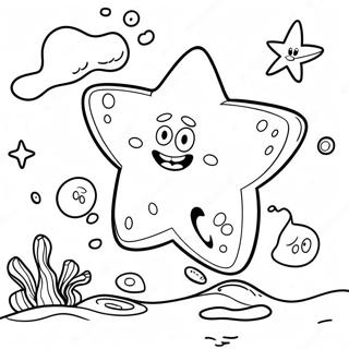 Pagina Da Colorare Di Patrick Star Divertente Sottacqua 2718-2213