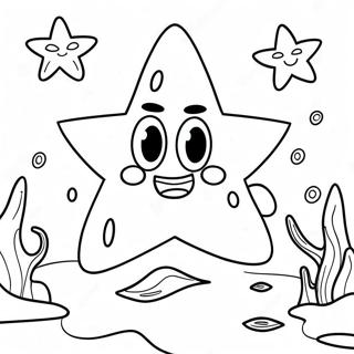 Pagina Da Colorare Di Patrick Star Divertente Sottacqua 2718-2215