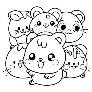 Pagina Da Colorare Di Hamtaro Con Amici Carini 27434-25000