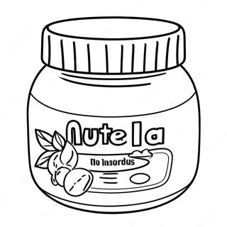 Pagina Da Colorare Del Barattolo Di Nutella 27463-25019