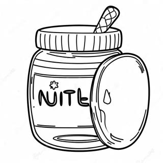 Pagina Da Colorare Del Barattolo Di Nutella 27463-25020