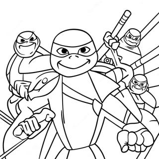 L'ascesa Dei Tmnt Pagine Da Colorare