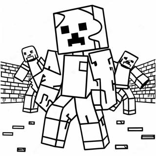 Zombie Di Minecraft Pagine Da Colorare