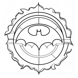 Pagina Da Colorare Del Logo Classico Di Batman 27554-25085