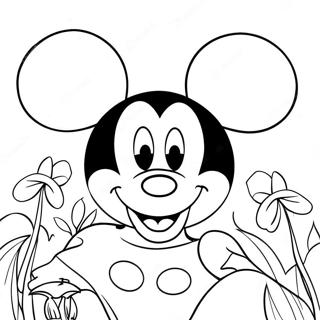 Faccia Di Micky Mouse Pagine Da Colorare