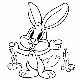 Pagina Da Colorare Di Bugs Bunny Divertente Con Carota 27975-25413