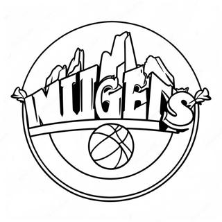 Pagina Da Colorare Del Logo Dei Denver Nuggets 28004-25434