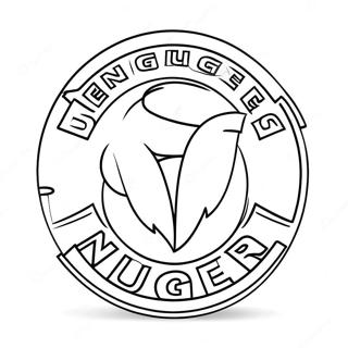 Pagina Da Colorare Del Logo Dei Denver Nuggets 28004-25435