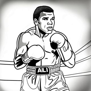 Pagina Da Colorare Di Muhammad Ali Sul Ring 28165-25568