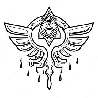 Pagina Da Colorare Logo Di Zelda Lacrime Del Regno 28315-25675