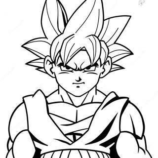 Pagina Da Colorare Di Goku Super Saiyan 4 28405-25748