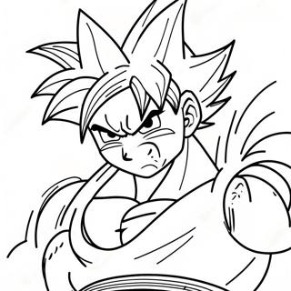 Goku Super Saiyan 4 In Azione Pagina Da Colorare 28406-25750