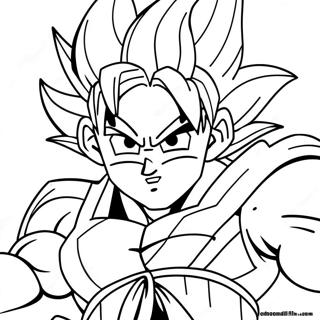 Goku Super Saiyan 4 In Azione Pagina Da Colorare 28406-25752