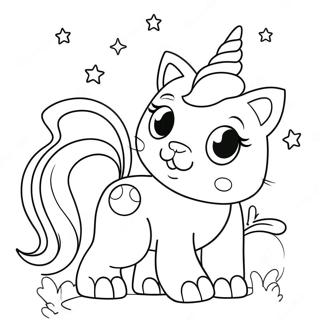 Pagina Da Colorare Di Un Gattino Unicorno 2858-2315