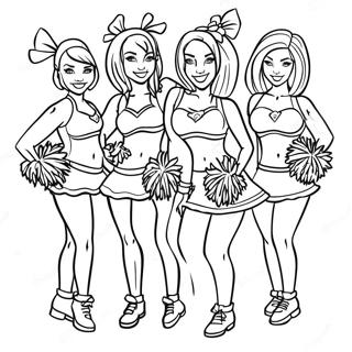 Pagina Da Colorare Delle Cheerleaders Dei Houston Texans 28717-25992