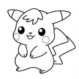 Pagina Da Colorare Di Un Carino Chibi Pikachu 28937-26165