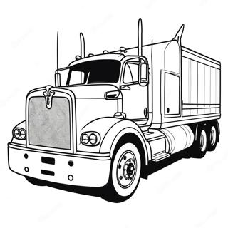 Pagina Da Colorare Del Camion Kenworth Classico 28977-26198