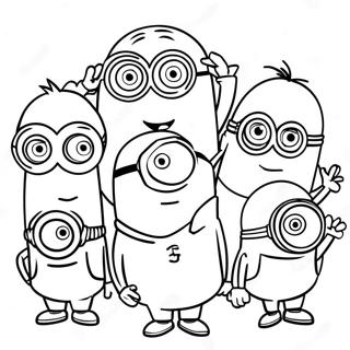 Pagina Da Colorare Minions In Azione 29077-26278