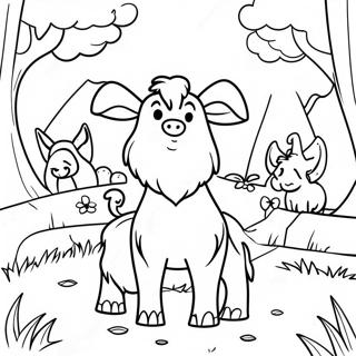 Pagina Da Colorare Della Storia Dei 3 Billy Goat Gruff 29286-26444