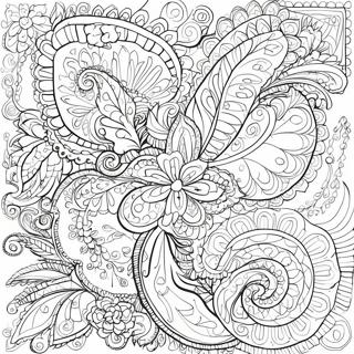 Pagina Da Colorare Con Design Paisley Intricato 29328-26470