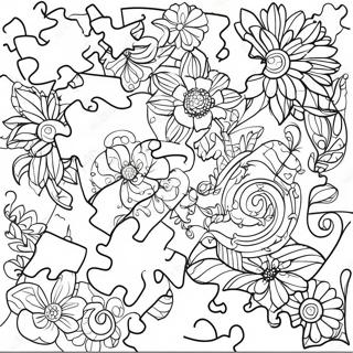 Pagina Da Colorare Del Puzzle Colorato 29528-26631