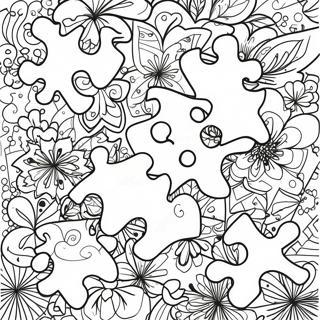 Pagina Da Colorare Del Puzzle Colorato 29528-26632