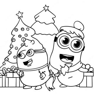 Pagina Da Colorare Dei Minions Di Natale 29557-26650