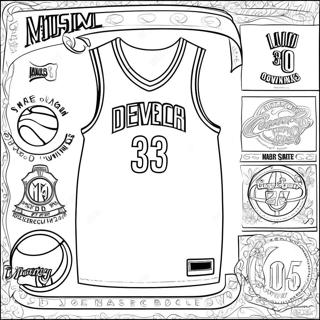 Maglia Nba Pagine Da Colorare