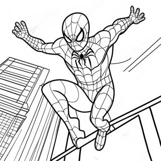 Spider Man In Costume Nero No Way Home Pagine Da Colorare