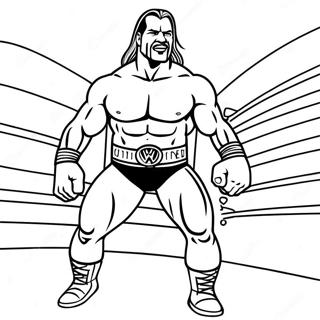 Pagina Da Colorare Della Battaglia Epica Dei Wrestler Wwe 2959-2397