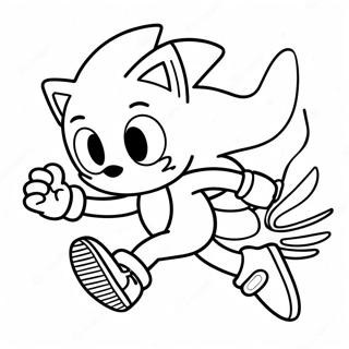 Pagina Da Colorare Di Speedy Sonic Che Corre 29628-26710