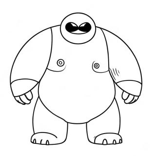 Pagina Da Colorare Di Baymax In Azione 29638-26719