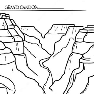 Pagina Da Colorare Della Vista Panoramica Del Grand Canyon 29767-26820