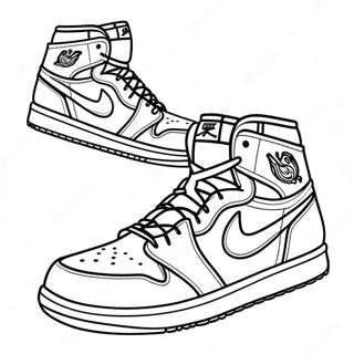 Pagina Da Colorare Delle Sneaker Jordan 1 Classiche 2979-2413