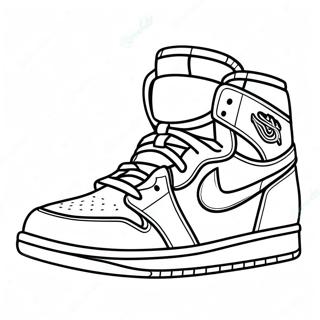 Pagina Da Colorare Delle Sneaker Jordan 1 Classiche 2979-2415