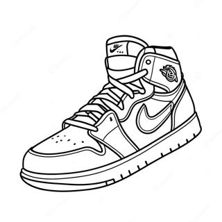 Pagina Da Colorare Delle Sneaker Jordan 1 Classiche 2979-2416