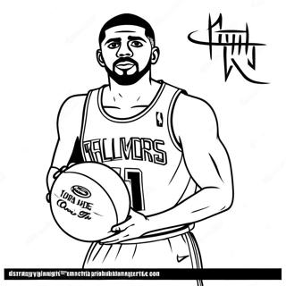 Pagina Da Colorare Di Kyrie Irving 29958-26964