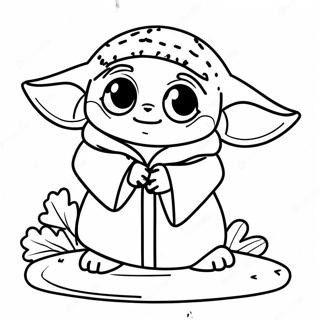 Baby Yoda Natale Pagine Da Colorare