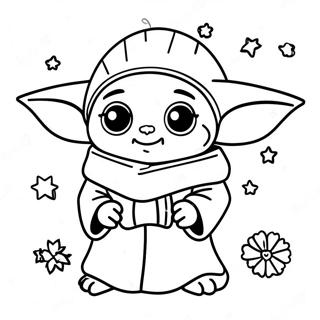 Pagina Da Colorare Di Baby Yoda A Natale 30138-27106